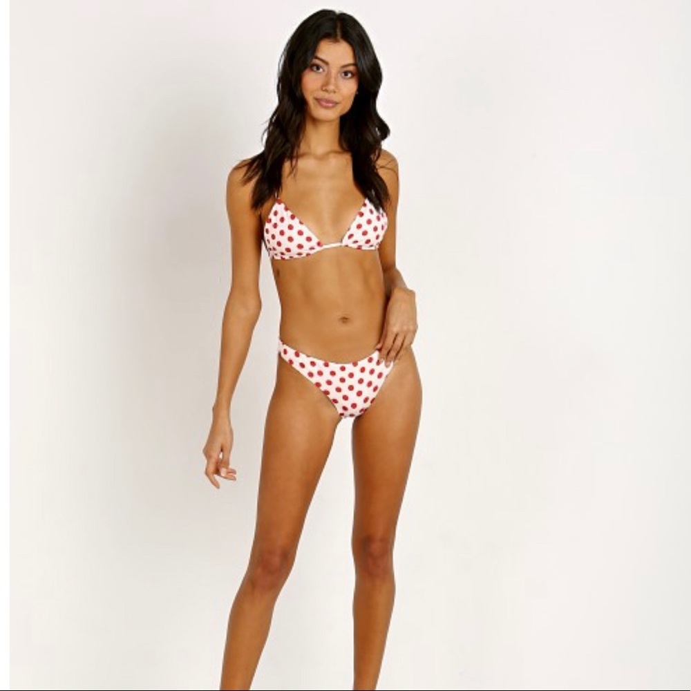 SAME SWIM Polka Dot Brief Swim Set
